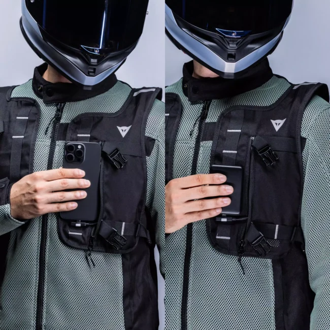 Kamizelka airbag motocyklowa dainese smart go. Ładowanie z powerbank.